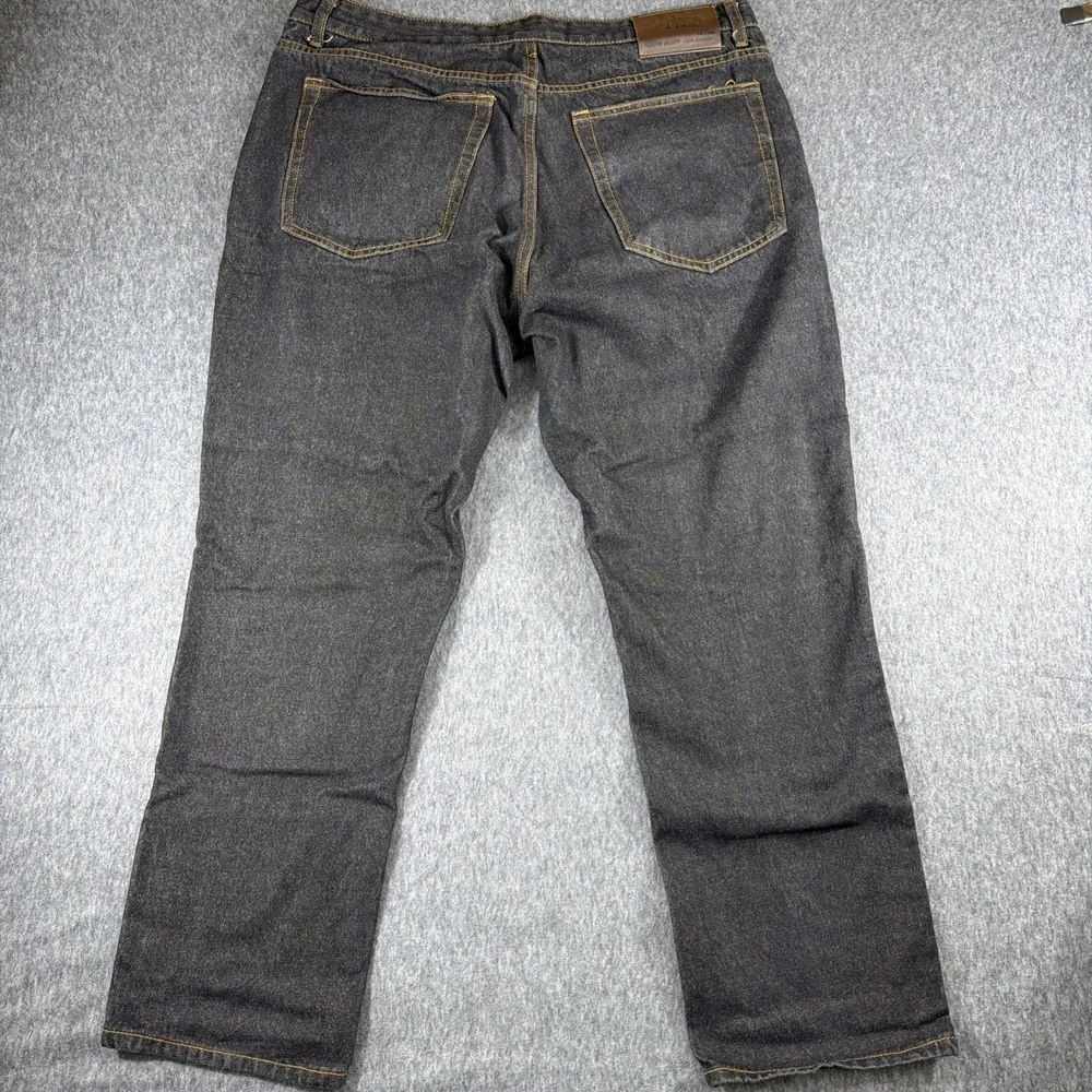 Shaka Wear Jeans Mens 40x29 Black Y2K Grunge Baggy Raw Denim